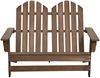 vidaXL Adirondack-Gartenbank 2-Sitzer Massivholz Tanne Braun 315901 Bild 2