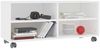 vidaXL TV-Schrank mit Rollen Weiß 90x35x35 cm Holzwerkstoff 800180 Bild 3