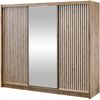 Kleiderschrank Lylkun 250 (Farbe: Wotan Eiche / Wotan Eiche + Weiß) Bild 3