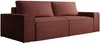Vente-unique - AMELIA Sofa Stoff Rot - B 102 cm x H 85 cm x L 257 cm Bild 1