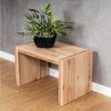 Levandeo® Couchtisch, Beistelltisch Coco Kernbuche Deutsche Herstellung 32x32x50cm Bild 4
