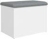 vidaXL Aufbewahrungsbank Weiß 62 x 42 x 45 cm Holzwerkstoff 835040 Bild 2