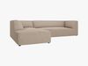 Micadoni 4-Sitzer Modular Sofa Ruby Links Strukturierter Stoff Ottawa Dunkelbeige Bild 3