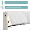 Flieks Polsterbett, LED Stauraumbett Doppelbett mit USB/ Verstellbarem Kopfteil 140x200cm Bild 4