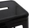 Barhocker HWC-A73, Barstuhl Tresenhocker, Metall Industriedesign stapelbar ~ schwarz Bild 4