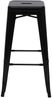 Barhocker HWC-A73, Barstuhl Tresenhocker, Metall Industriedesign stapelbar ~ schwarz Bild 3