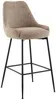 Vente-unique - TOYBA Barhocker Stoff Schokoladenbraun - B 58 cm x H 97 cm x L 52 cm Bild 5