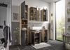 Badezimmer-Set >Vista< (5-tlg.) in Viking Oak / Schwarz - 170x190x31 (BxHxT) Bild 2