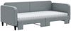 vidaXL Tagesbett Ausziehbar mit Matratze Hellgrau 90x200 cm Stoff 3196834 Bild 3
