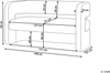 Sofa 2-Sitzer VIDSEL Chenillegewebe Beige Bild 2