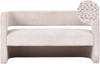 Sofa 2-Sitzer VIDSEL Chenillegewebe Beige Bild 1