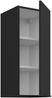 Küchen Hängeschrank 30 cm ARIA Schwarz ultra matt + Schwarz matt, hochwertige Fronten mit Anti Fingerprint Beschichtung Küchenzeile Küchenblock Bild 3