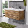 LANZET K8 Waschtischunterschrank 116 cm Hellbraun Bild 2