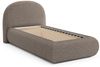 Beautysofa Polsterbett MOTTI 90x200 mit Bettkasten und gepolstertem Kopfteil (mehrere Farben, Bouclé-Stoff), wahlweise ohne Matratze oder mit Matratze Bild 2