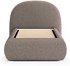 Beautysofa Polsterbett MOTTI 90x200 mit Bettkasten und gepolstertem Kopfteil (mehrere Farben, Bouclé-Stoff), wahlweise ohne Matratze oder mit Matratze Bild 3