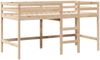 vidaXL Hochbett mit Dach 75x190 cm Massivholz Kiefer 3282061 Bild 5