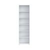 Regal >Tembi< in Weiß - 54x197.5x34.8cm (BxHxT) Bild 2