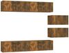 6-tlg. TV-Schrank-Set Räuchereiche Holzwerkstoff [3114603] Bild 2