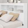 vidaXL Bücherregal-Bett mit Kopfteil Weiß 160 x 200 cm Holzwerkstoff 3335739 Bild 3