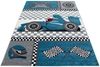Kinder Teppich Kikki rechteckig - 140x200 cm - Blau Bild 3