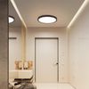 ZMH Deckenlampe LED Deckenleuchte Badezimmer - Ø22cm Badezimmerlampe Flach 15W Flurlampe Schwarz Küche Deckenbeleuchtung Rund Küchenlampe Kaltweiß Badlampe IP44 Kaltweiß für Flur Bad Schlafzimmer Bild 4