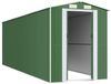 vidaXL Geräteschuppen Grün 192x606x223 cm Verzinkter Stahl 3147432 Bild 3