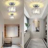 Ophy Deckenleuchte Moderne Kristall-Deckenleuchte (Mini), wechselbar: Halogen oder LED (E27), Silber, für Wohnzimmer & Flur (Deckenlampe, Glühlampe nutzbar) Bild 3