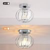 Ophy Deckenleuchte Moderne Kristall-Deckenleuchte (Mini), wechselbar: Halogen oder LED (E27), Silber, für Wohnzimmer & Flur (Deckenlampe, Glühlampe nutzbar) Bild 4
