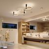 s.luce Ring Air LED Wandleuchte & Deckenlampe Ø 60cm Schwarz, Gold Bild 3