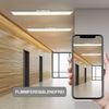 ZMH LED Deckenleuchte Dimmbar Panel Deckenlampe 120x15 cm mit Fernbedienung 42W Deckenpanel Wohnzimmerlampe 3360lm Modern Nachtlicht Schlafzimmerlampe Weiß Büroleuchte für Büro Küche flur Bild 5