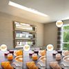 ZMH LED Deckenleuchte Dimmbar Panel Deckenlampe 120x15 cm mit Fernbedienung 42W Deckenpanel Wohnzimmerlampe 3360lm Modern Nachtlicht Schlafzimmerlampe Weiß Büroleuchte für Büro Küche flur Bild 4