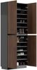 Schuhschrank Pes 4 Türen 36 Paar Redwood : Redwood Bild 4