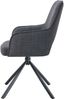 Drehstuhl 2er Set Tokio Stühle in Anthrazit - gemütliches Design - B/H/T: 57x91x64 cm Bild 5
