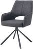 Drehstuhl 2er Set Tokio Stühle in Anthrazit - gemütliches Design - B/H/T: 57x91x64 cm Bild 4