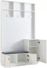 Garderoben-Set mit Sitzfläche, Schuhschrank und Haken, Breite 120 cm Bild 4