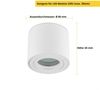 Sweet LED Aufbauleuchte 4er Set für Bad & Küche IP44 schwenkbar Aluminium 230V flach, ohne Leuchtmittel, Aufbaustrahler LED, Aufbauspot, Deckenstrahler Bild 4