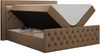 Boxspringbett, Stauraumbett mit Bettkasten, LED - GOLD-9 - 200x200cm - Braun Kunstleder - H4 Bild 4