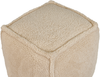 Pouf ALIPUR Hellbraun Stoff 40 cm 40 cm Bild 4