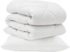 vidaXL Bettdecke mit Kissen 2 pcs Weiß Mikrofaser 3376641 Bild 2