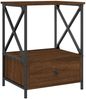 vidaXL Nachttisch Braun Eichen-Optik 50x41x65 cm Holzwerkstoff 826091 Bild 2