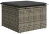 vidaXL 6-tlg. Garten-Sofagarnitur mit Kissen Grau Poly Rattan 3326781 Bild 5