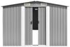 vidaXL Gerätehaus Grau 257x779x181 cm Verzinkter Stahl 47033 Bild 2
