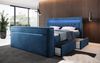 Boxspringbett Jupiter mit TV Lift, RGB und Stauraum 180x200 Blau H3 (70-100kg) Bild 3