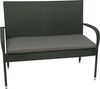 GO-DE Bank-Auflage 112 x 48 x 5 cm anthrazit Auflage Sitzauflage Bankauflage Bild 3