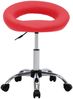 vidaXL Arbeitshocker auf Rollen Rot Kunstleder 323665 Bild 2