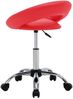 vidaXL Arbeitshocker auf Rollen Rot Kunstleder 323665 Bild 4