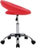 vidaXL Arbeitshocker auf Rollen Rot Kunstleder 323665 Bild 3