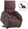 vidaXL Massagesessel mit Aufstehhilfe Elektrisch Braun Kunstleder 3204909 Bild 2