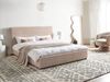 Bett mit Lattenrost Bouclé LAVAUR 160 x 200 cm Taupe Bild 3