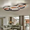 LED Holzleuchte, Metall schwarz, Holzoptik, L 68cm Bild 3